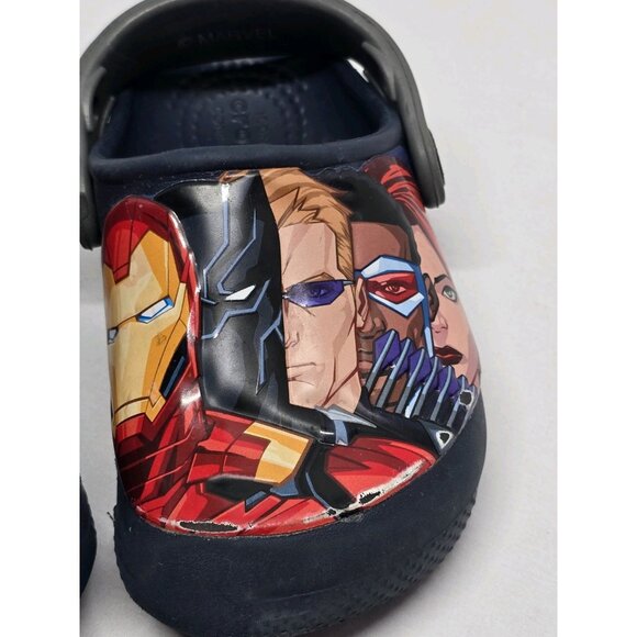 Crocs x Marvel Avengers Iconic Comfort Kids Slip On Clogs Shoes Size C7 - Picture 5 of 14